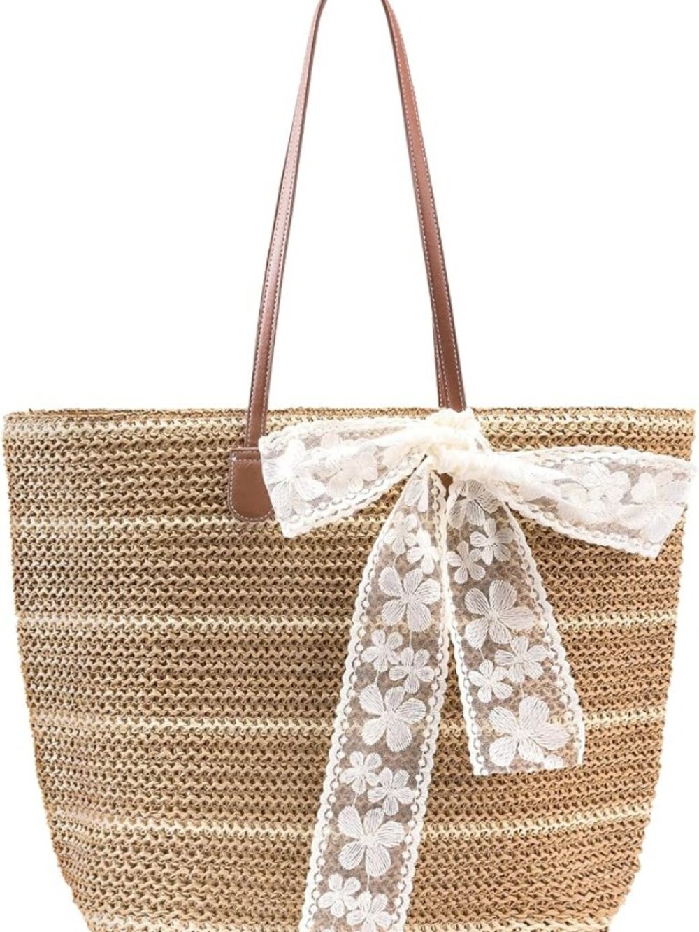 BRAND NEW Straw Beach Tote Bag